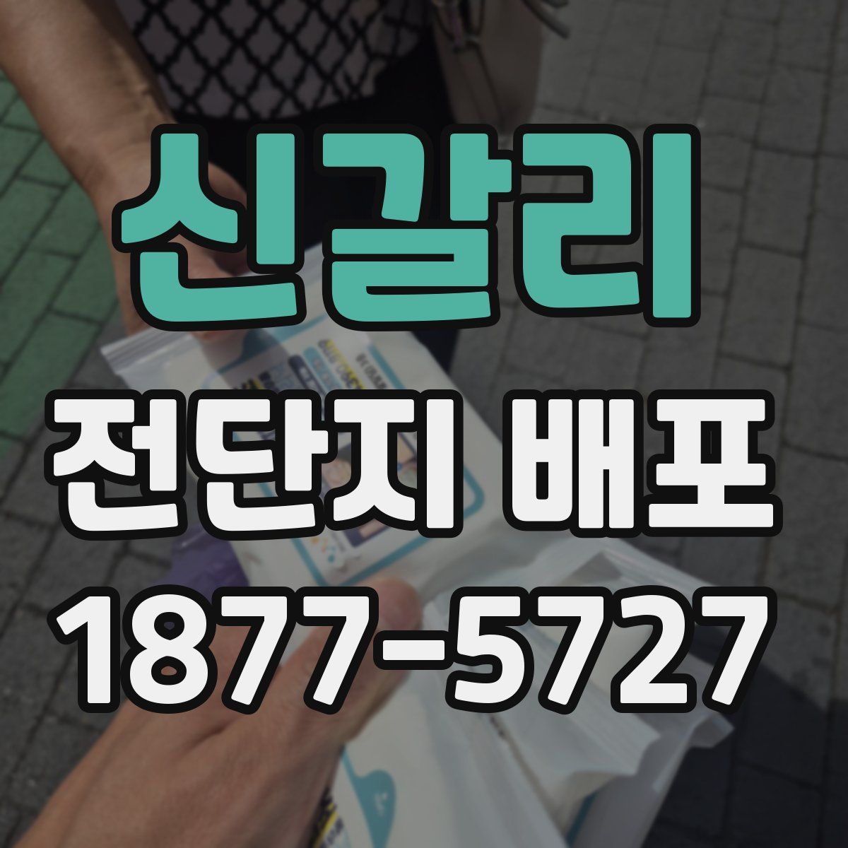 신갈리 전단지 배포