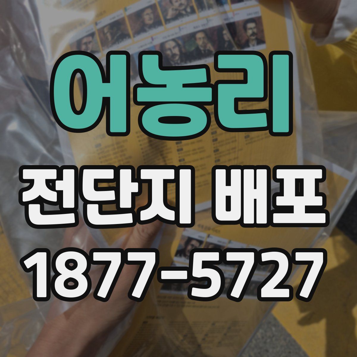 어농리 전단지 배포