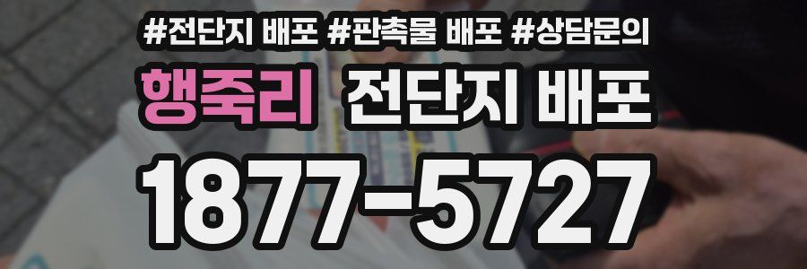 행죽리 전단지 배포