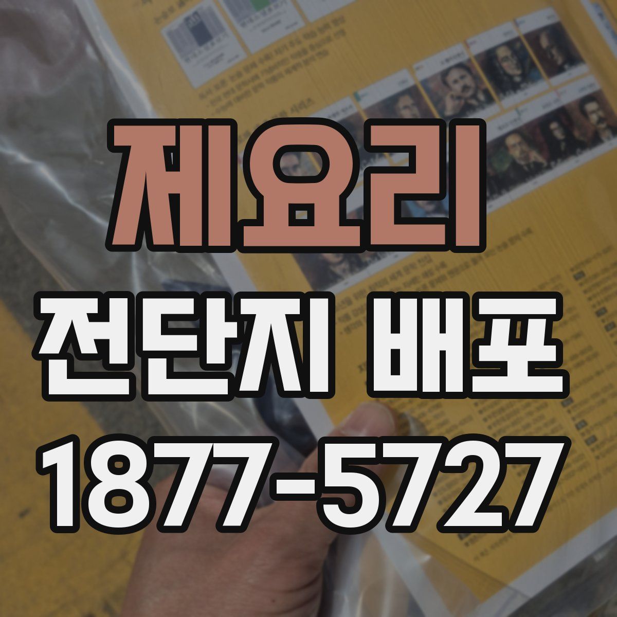 제요리 전단지 배포