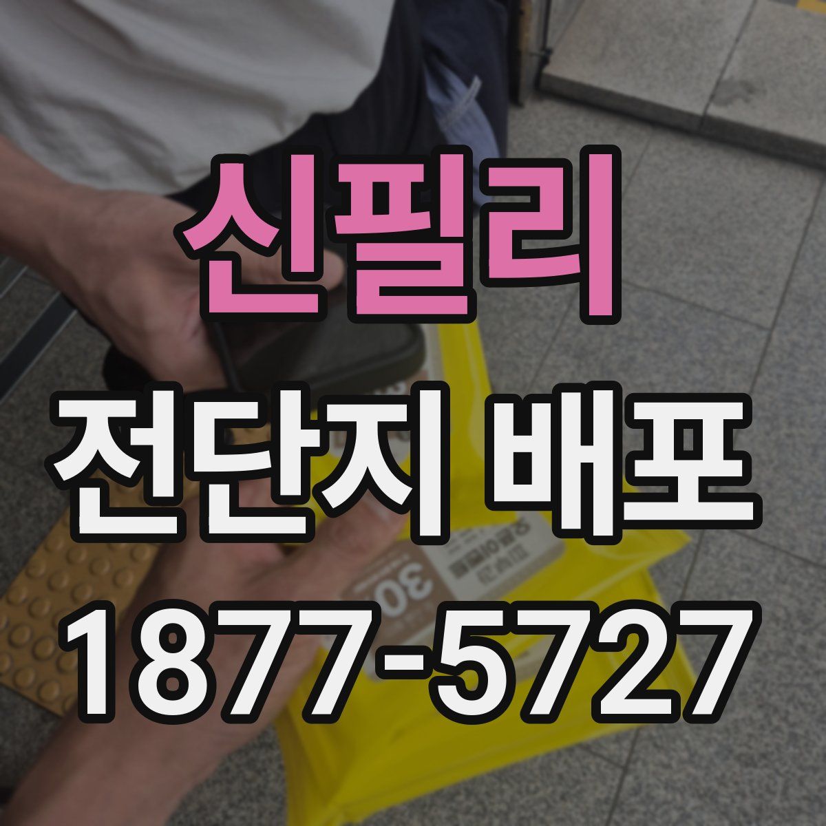 신필리 전단지 배포