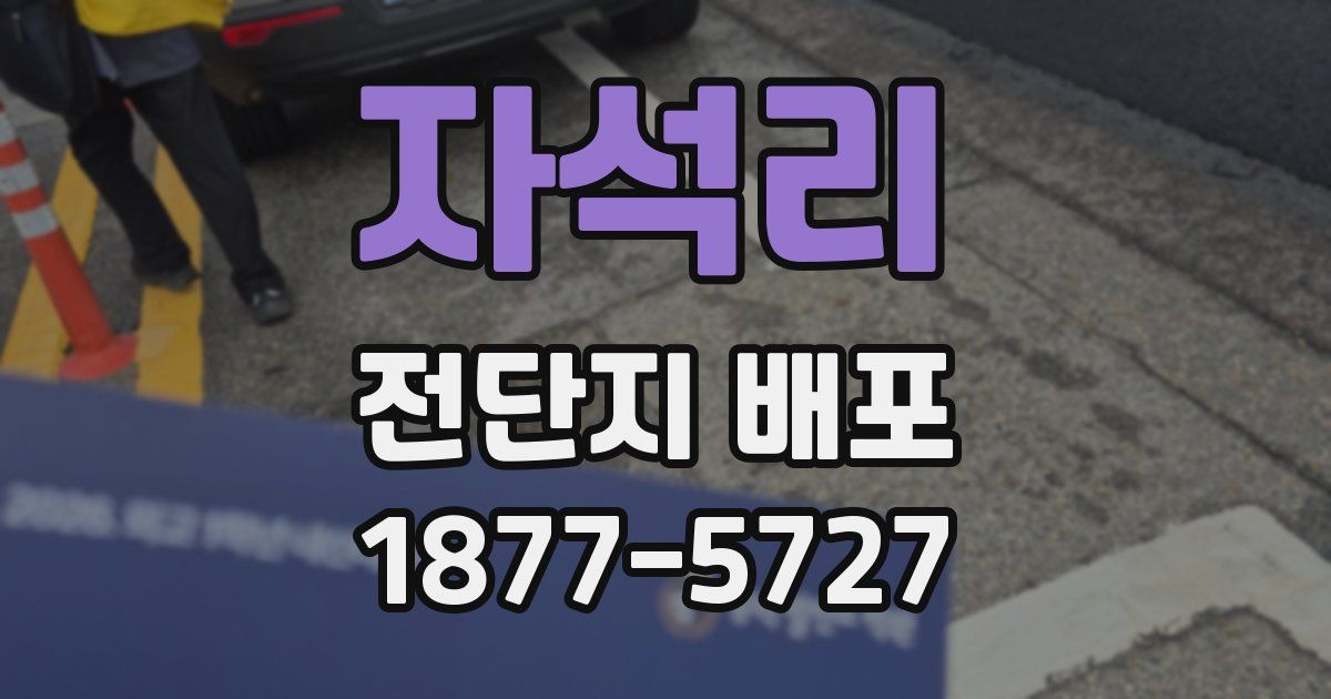 자석리 전단지 배포