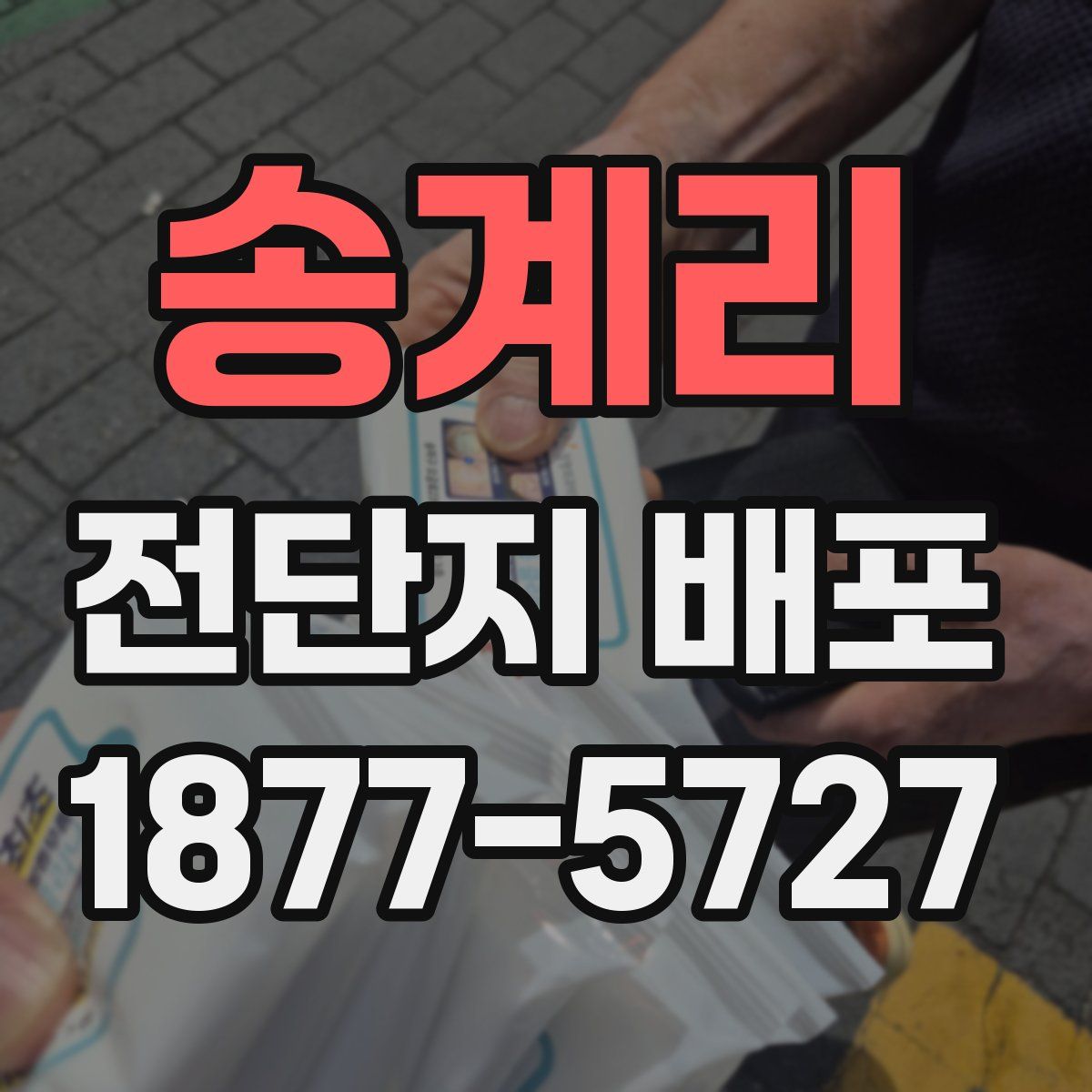 송계리 전단지 배포
