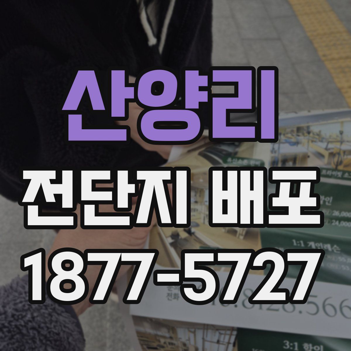 산양리 전단지 배포
