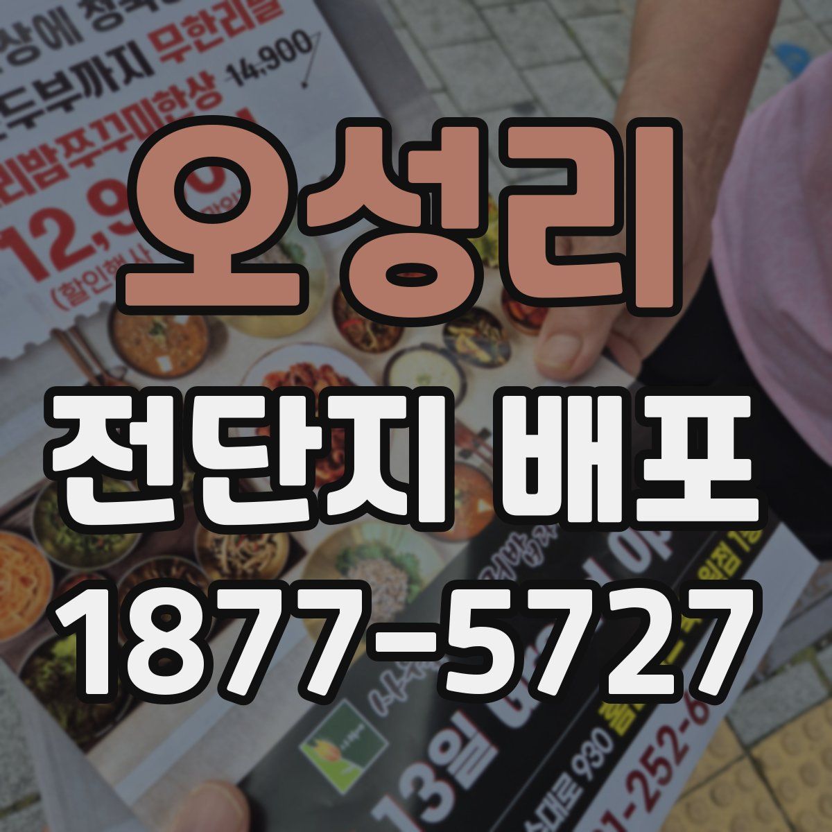 오성리 전단지 배포