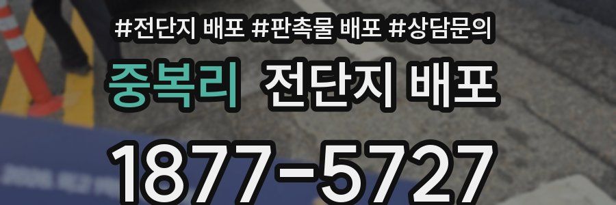 중복리 전단지 배포