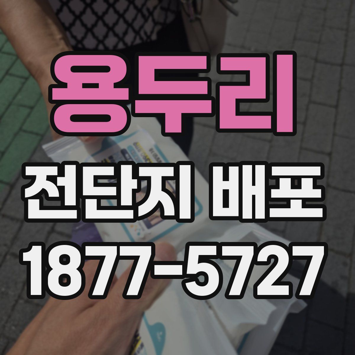 용두리 전단지 배포