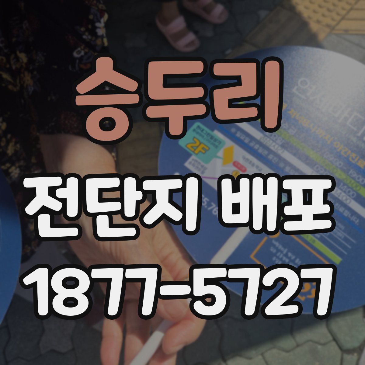 승두리 전단지 배포