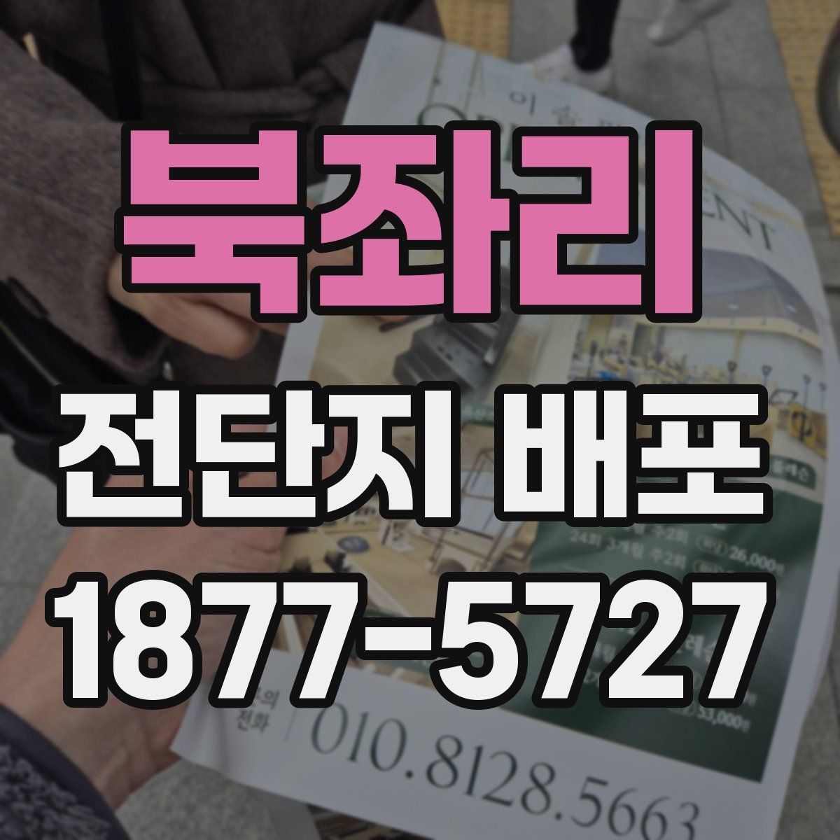 북좌리 전단지 배포