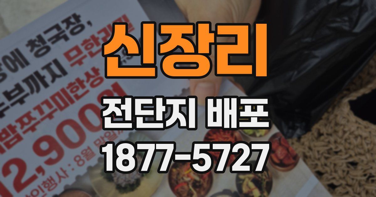 신장리 전단지 배포