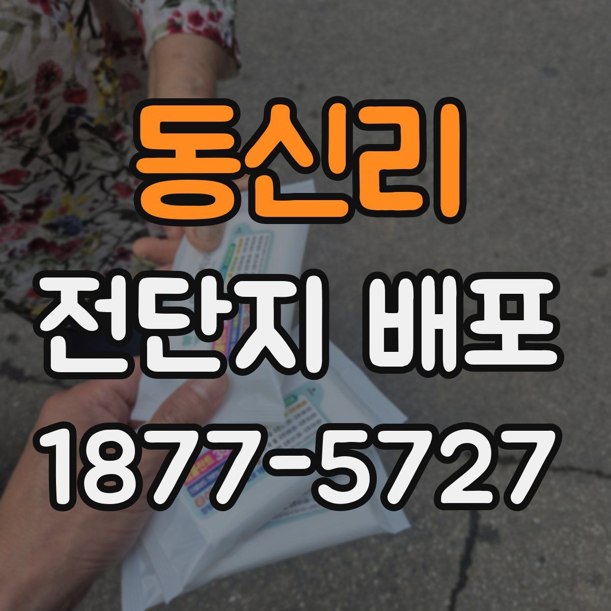 동신리 전단지 배포