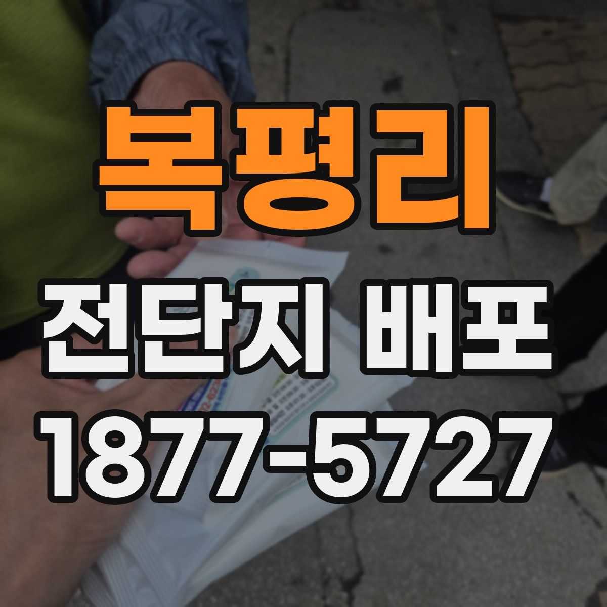 복평리 전단지 배포