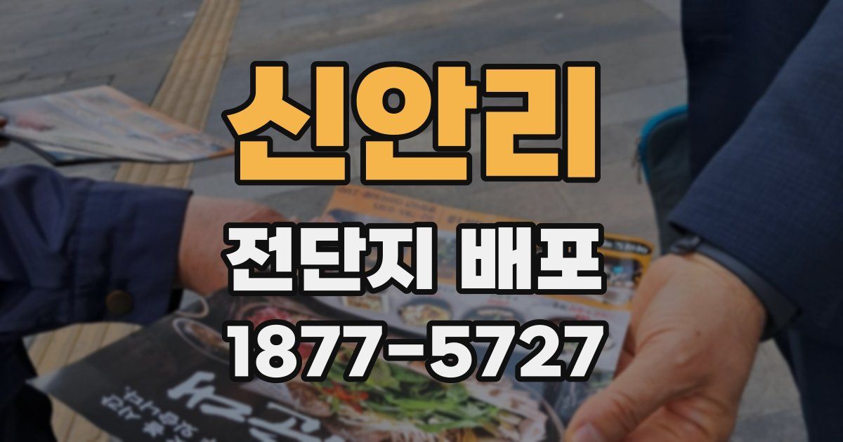 신안리 전단지 배포