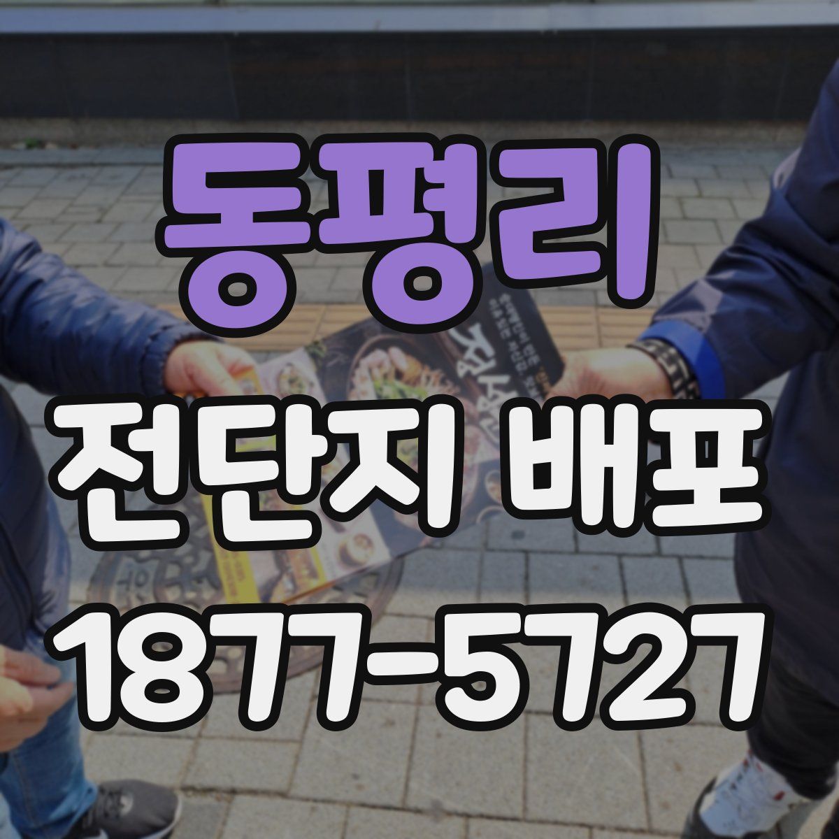 동평리 전단지 배포