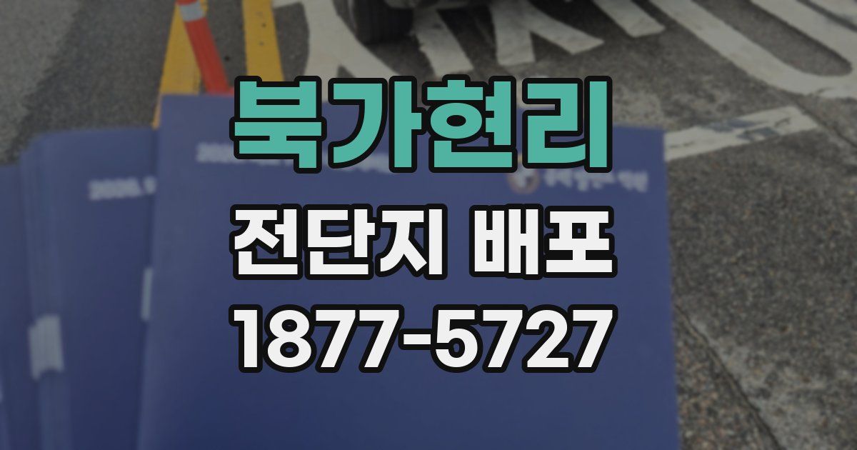 북가현리 전단지 배포