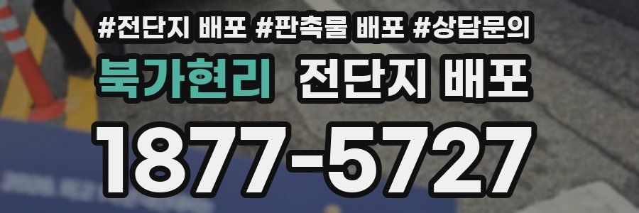 북가현리 전단지 배포