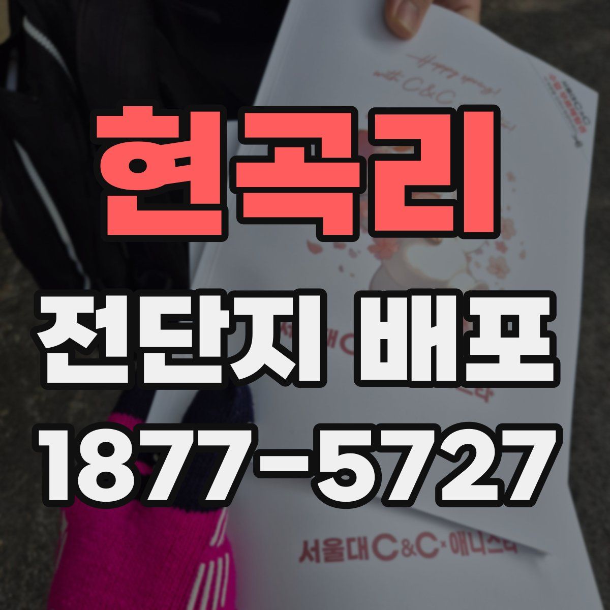 현곡리 전단지 배포