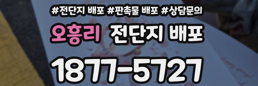 오흥리 전단지 배포