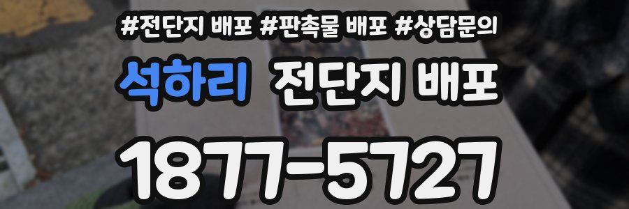 석하리 전단지 배포