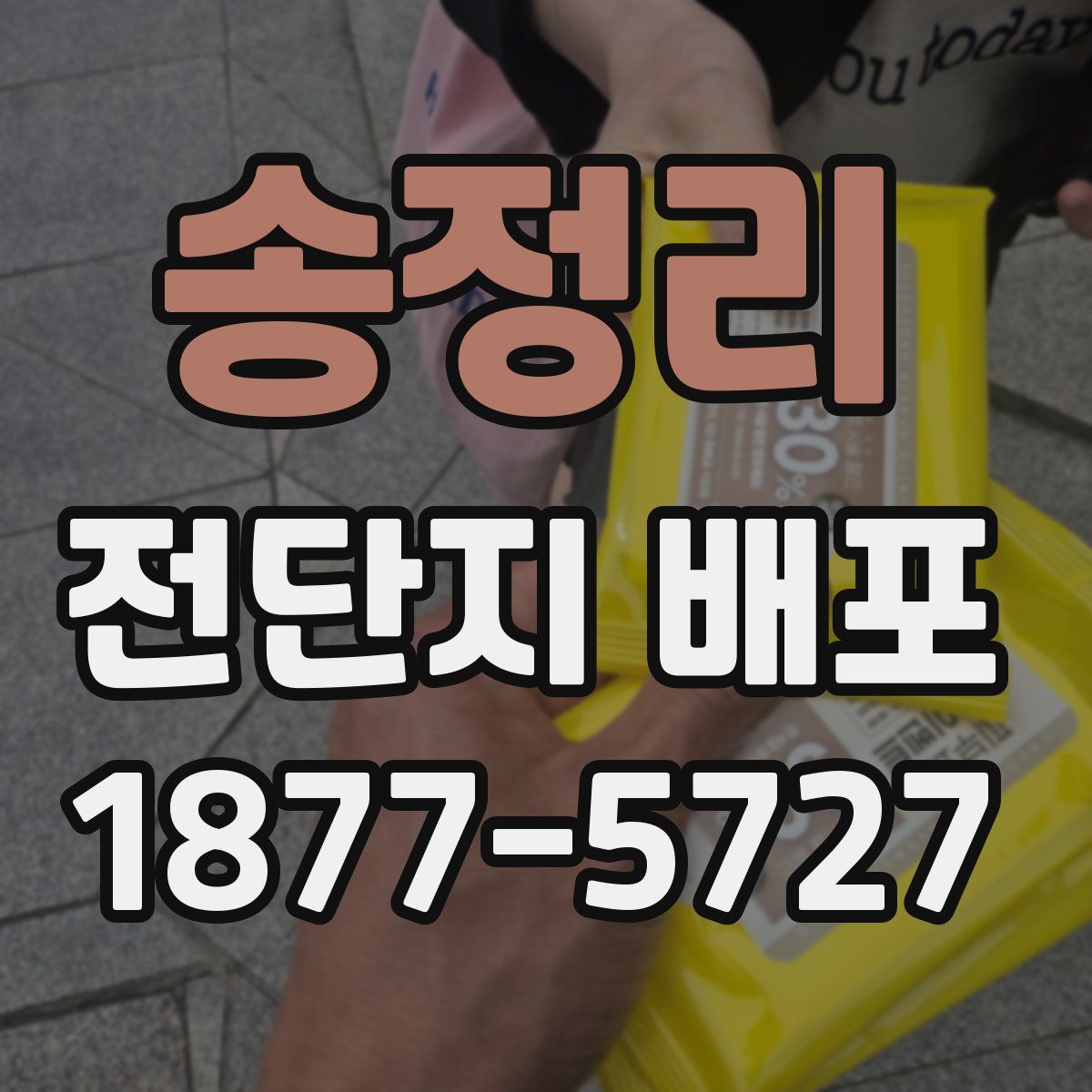 송정리 전단지 배포