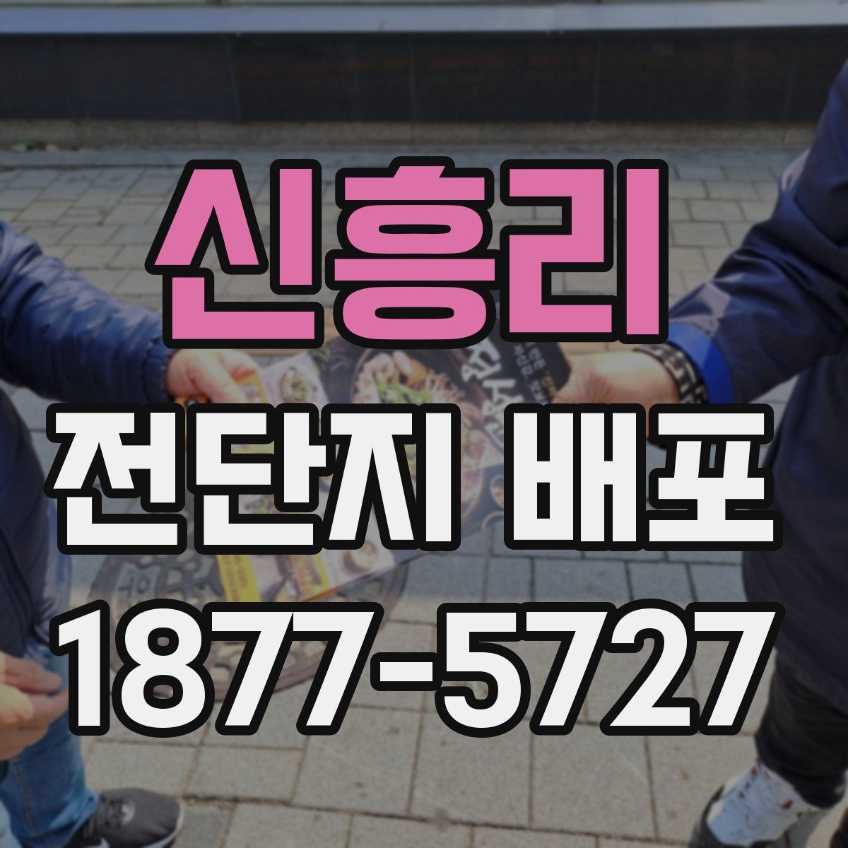 신흥리 전단지 배포