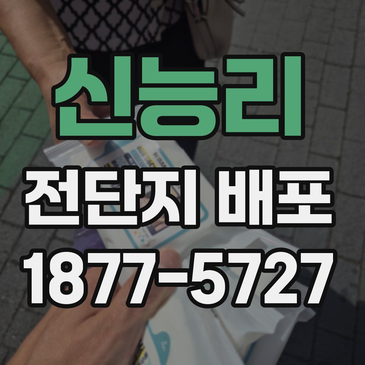 신능리 전단지 배포
