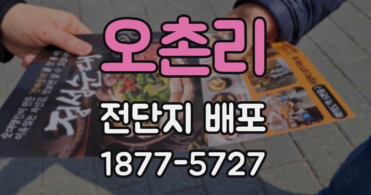오촌리 전단지 배포