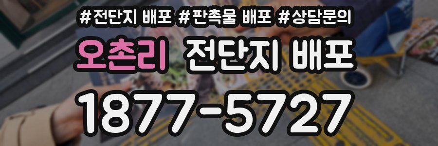 오촌리 전단지 배포