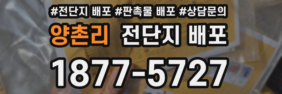 양촌리 전단지 배포