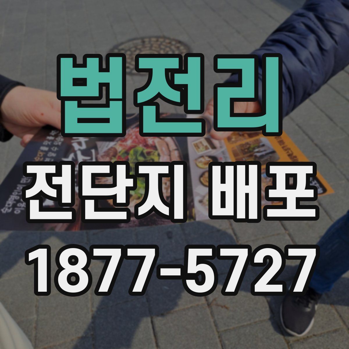 법전리 전단지 배포