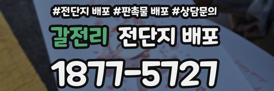 갈전리 전단지 배포