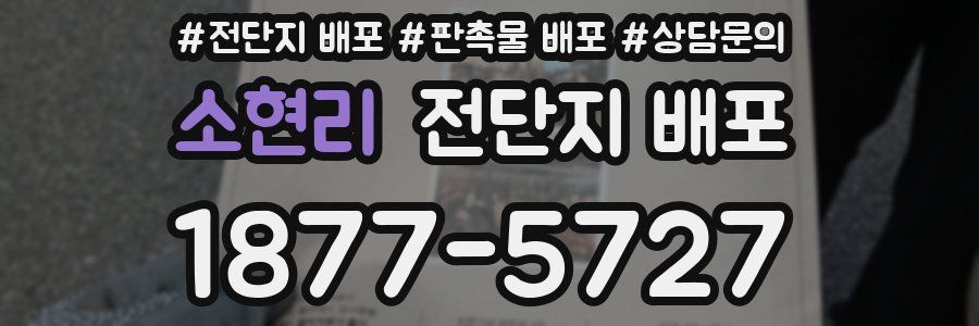 소현리 전단지 배포