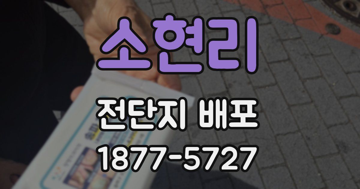 소현리 전단지 배포