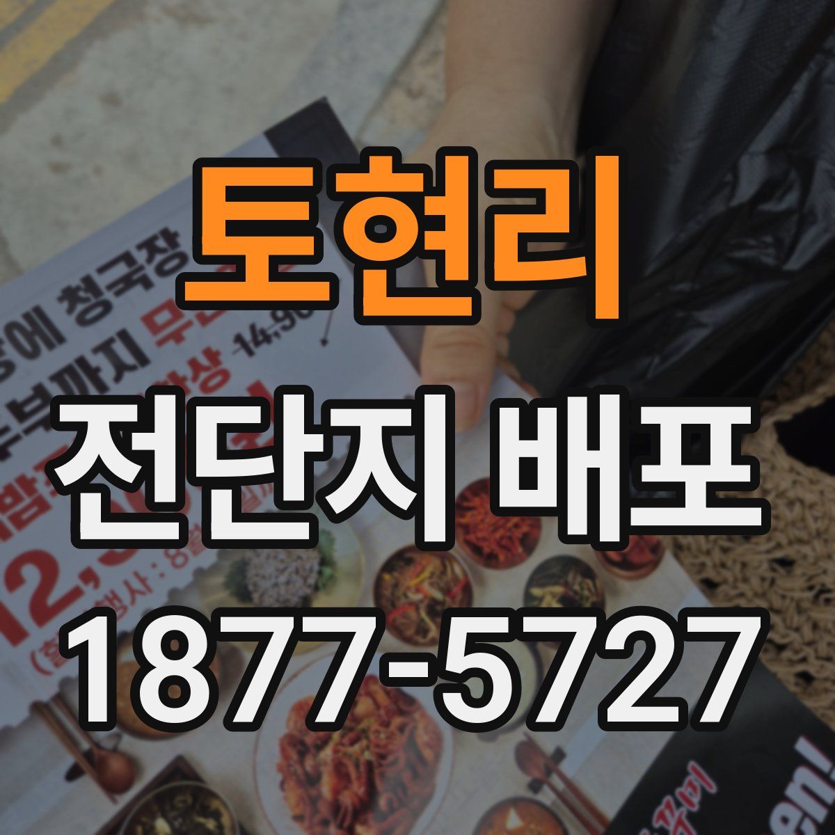 토현리 전단지 배포