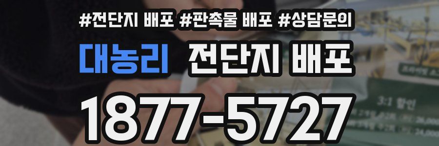 대농리 전단지 배포