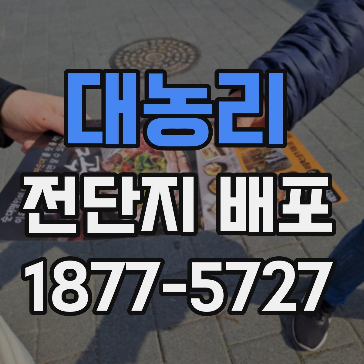 대농리 전단지 배포