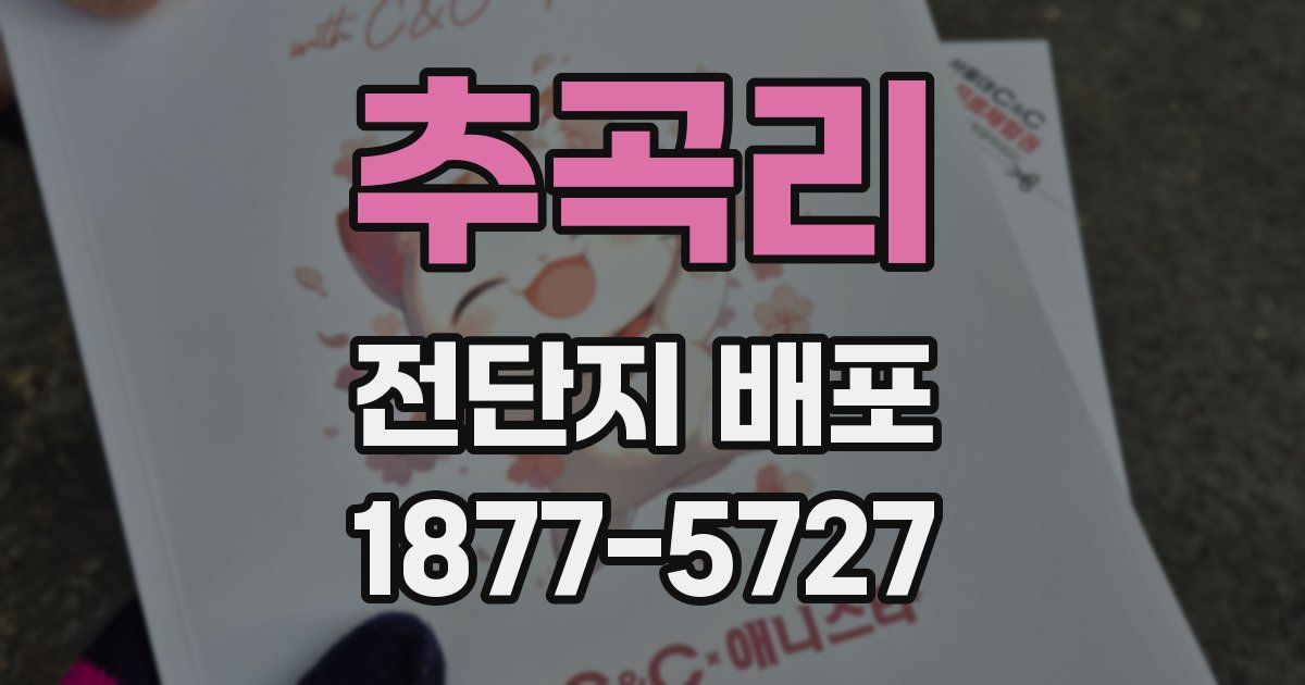 추곡리 전단지 배포