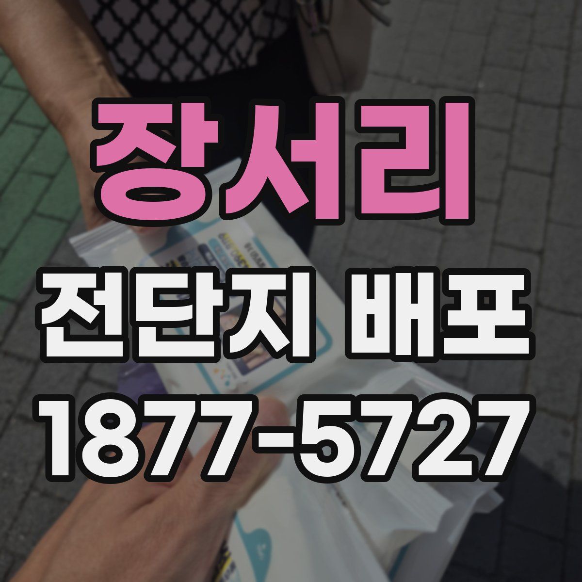 장서리 전단지 배포