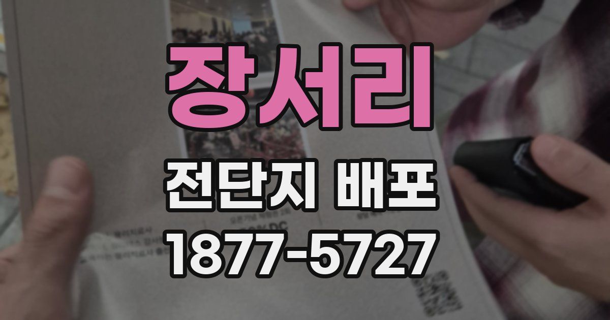 장서리 전단지 배포