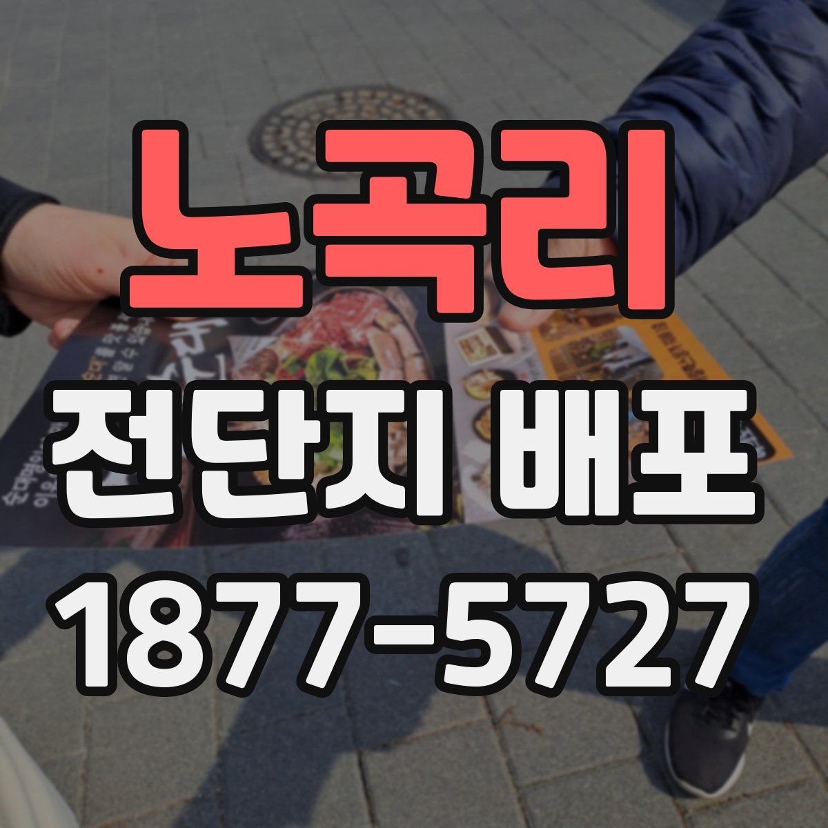 노곡리 전단지 배포