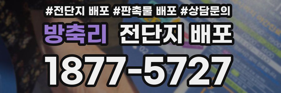 방축리 전단지 배포