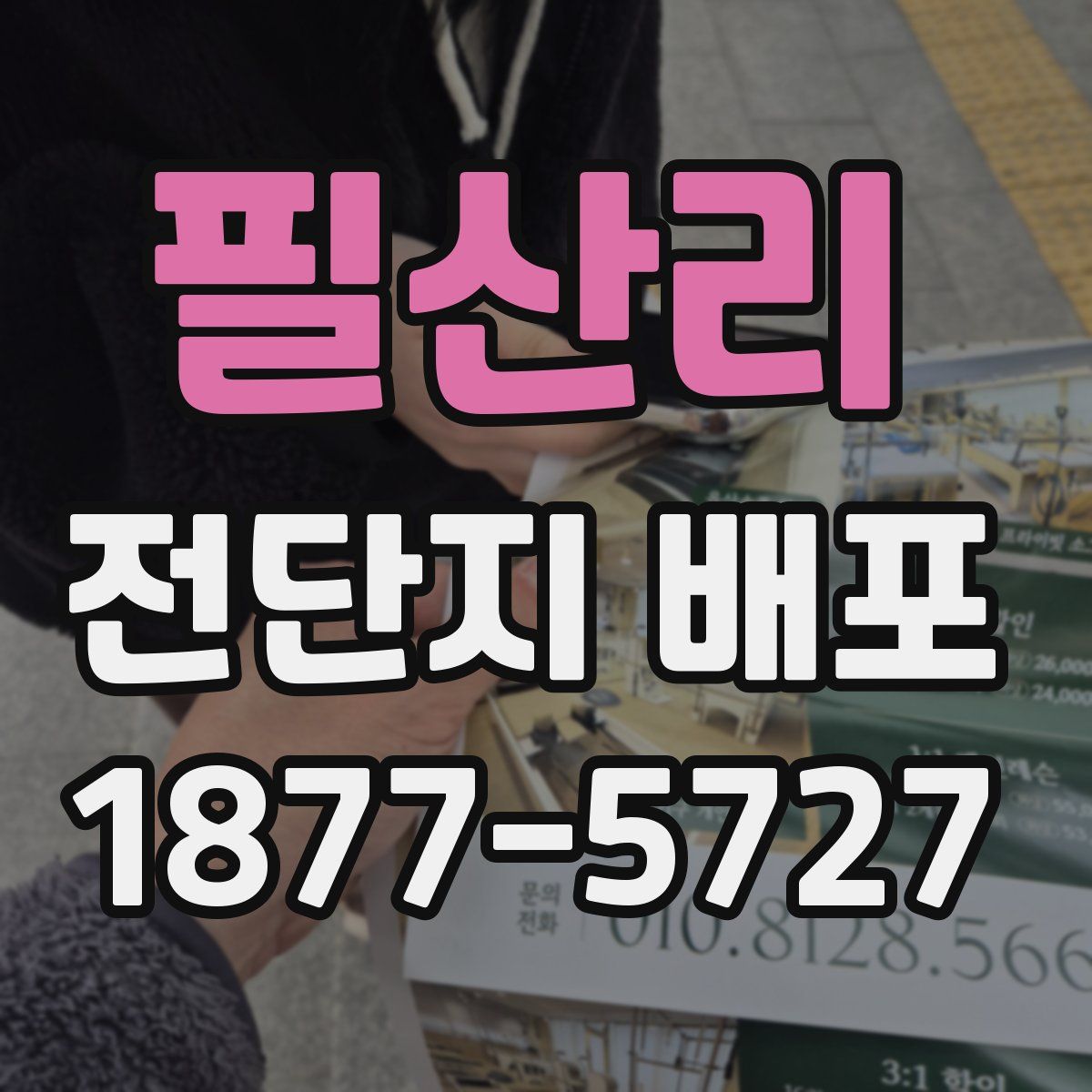 필산리 전단지 배포