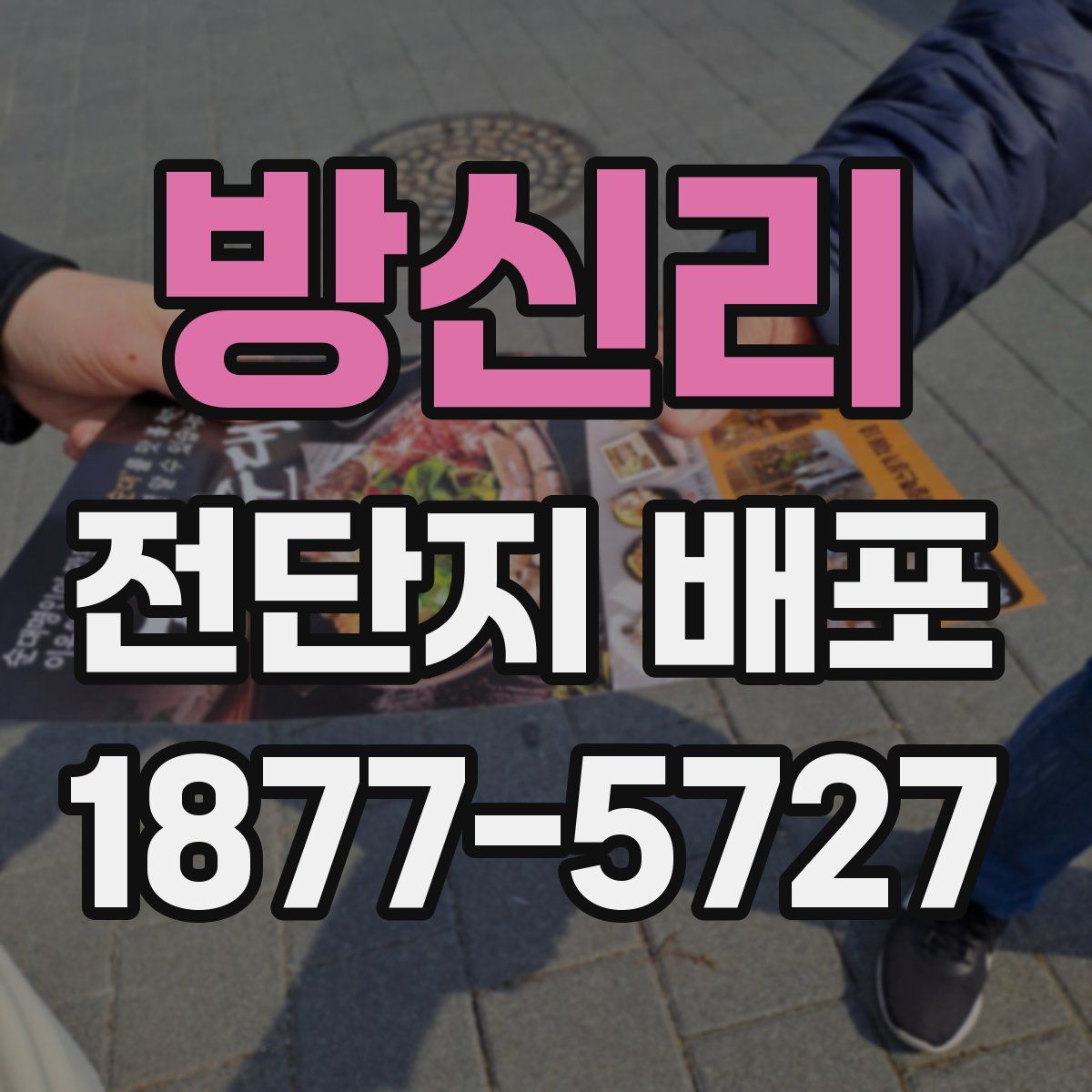 방신리 전단지 배포