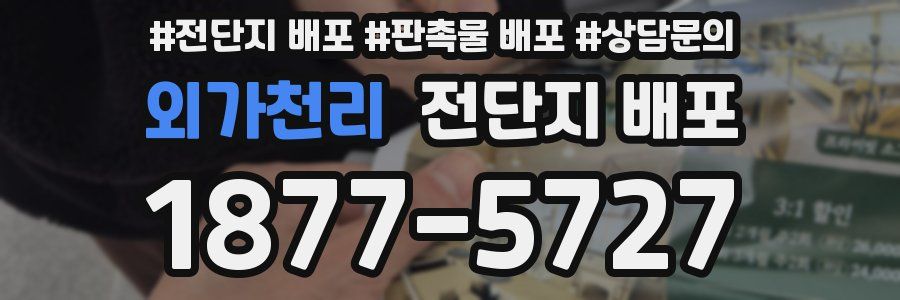 외가천리 전단지 배포