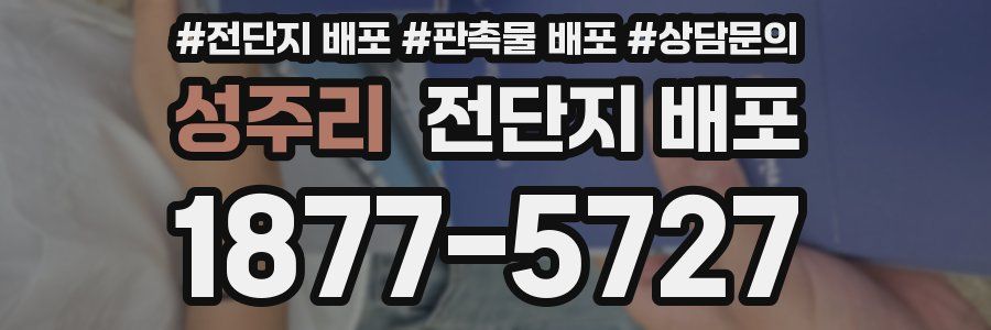 성주리 전단지 배포