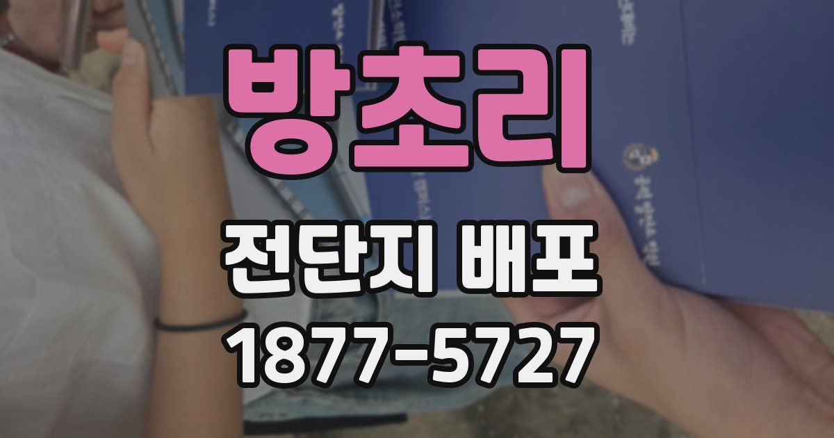 방초리 전단지 배포