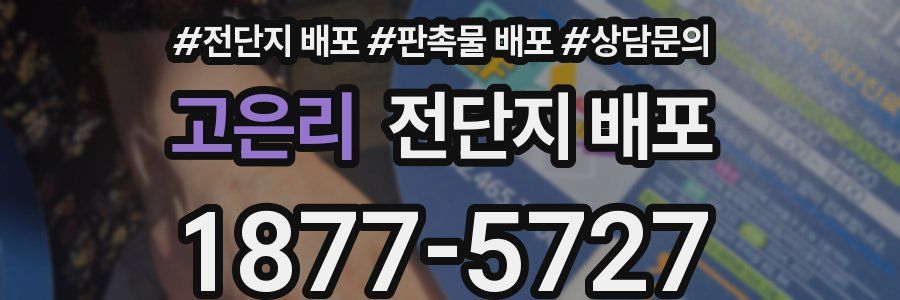 고은리 전단지 배포