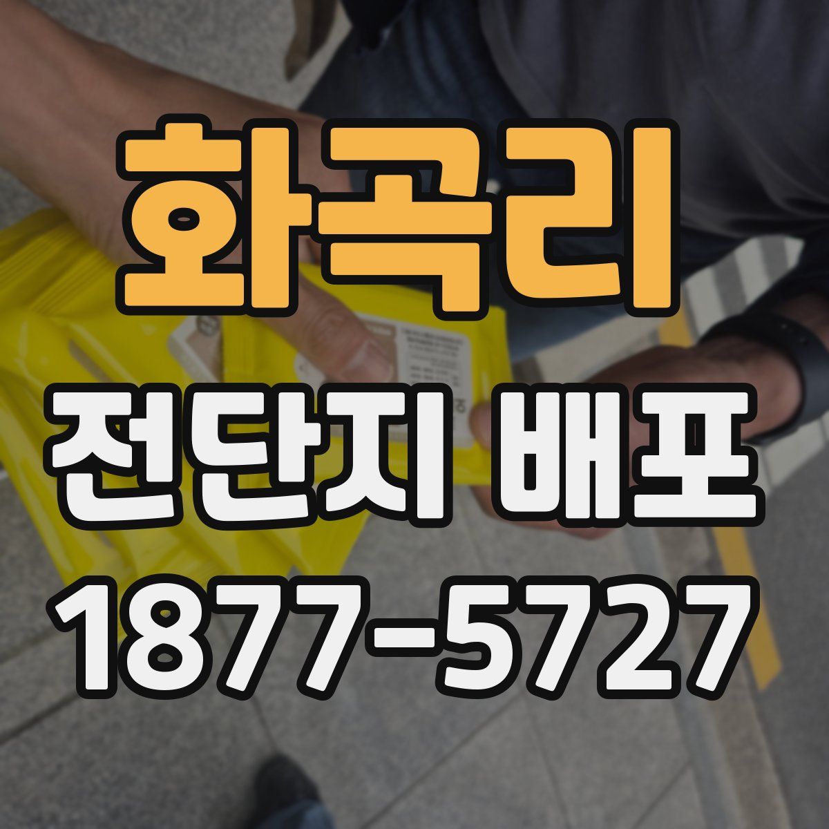 화곡리 전단지 배포