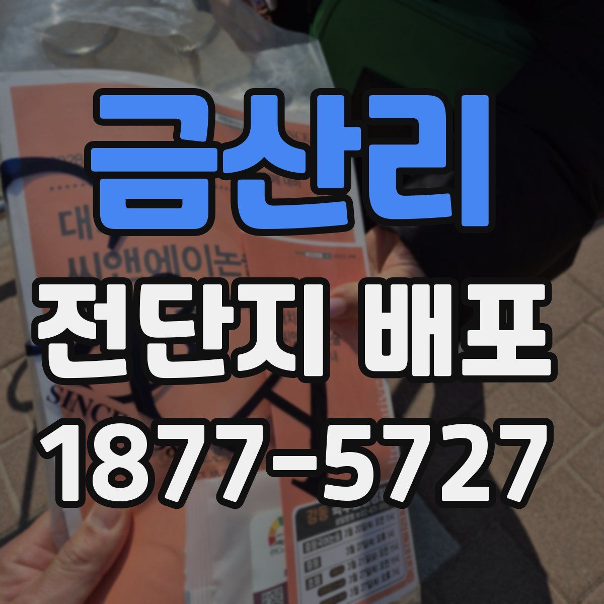 금산리 전단지 배포