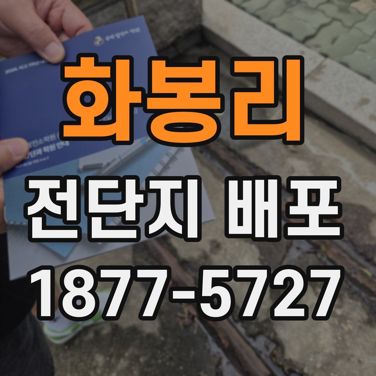 화봉리 전단지 배포